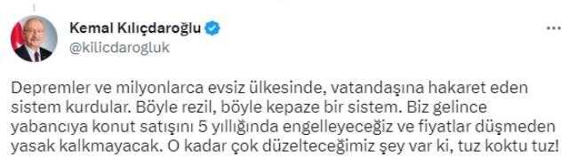 Kılıçdaroğlu: Depremler ve Milyonlarca Evsiz Ülkesinde, Vatandaşına Hakaret Eden Sistem Kurdular. Kılıçdaroğlu: Depremler ve Milyonlarca Evsiz Ülkesinde, Vatandaşına Hakaret Eden Sistem Kurdular.