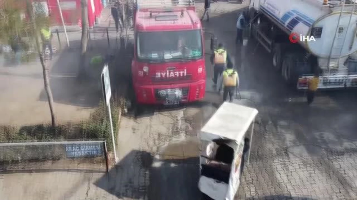 Osmaniye\'de çadır kent ve sokaklar ilaçlanıyor