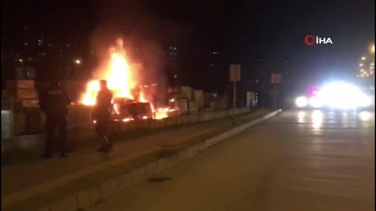 Samsun\'da inşaat malzemesi satan iş yerinde yangın çıktı
