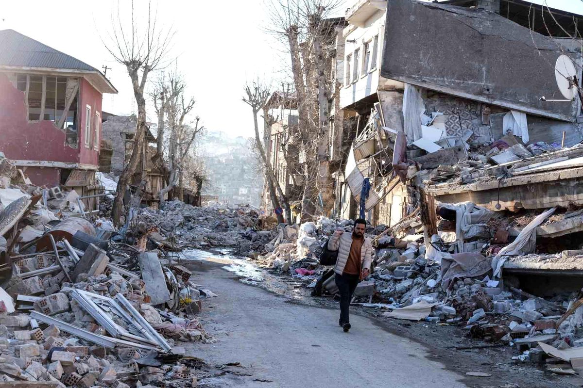 Sessizliğe bürünen Kahramanmaraş\'ın ara sokakları havadan görüntülendi