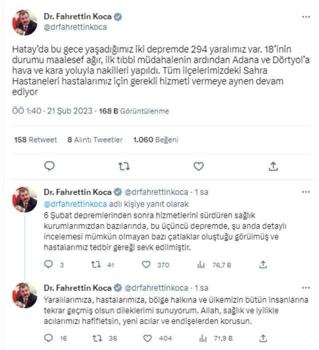 Son Dakika: Hatay'da 6.4 ve 5.8 şiddetinde iki büyük deprem! Yıkım ve can kaybı var