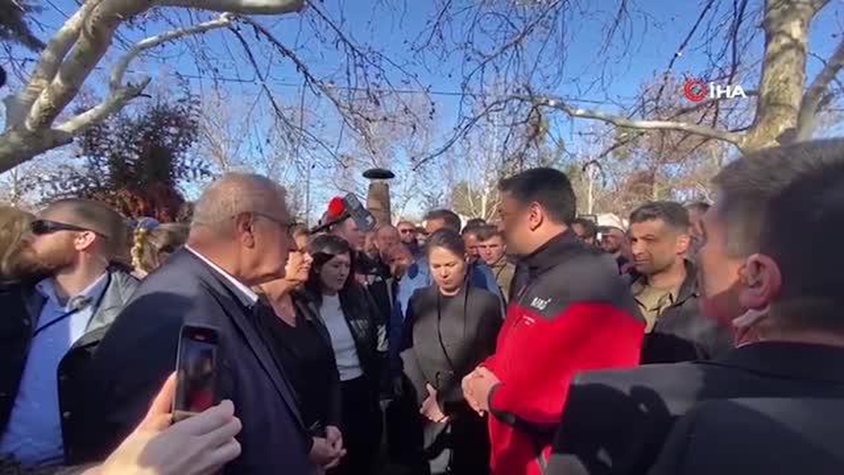 Alman bakanlar depremin merkezi Pazarcık\'ı ziyaret etti