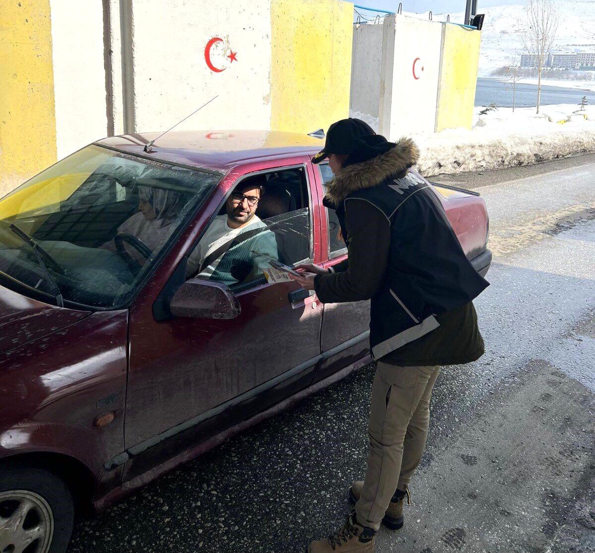 Bitlis\'teki sürücülere "UYUMA" uygulaması anlatıldı