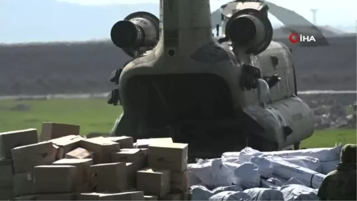 Devlet yardımları hem havadan, hem de karadan ulaştırıyor