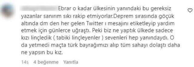 Ebrar Karakurt'un Türkiye'nin içinden geçtiği kara günlerde yaptığı paylaşım sosyal medyayı karıştırdı