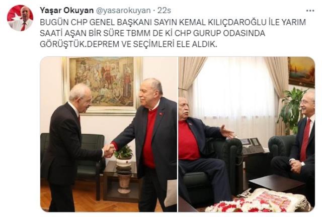 Eski bakanlardan Yaşar Okuyan'ın CHP ile ilişiğinin kesildiği bildirildi