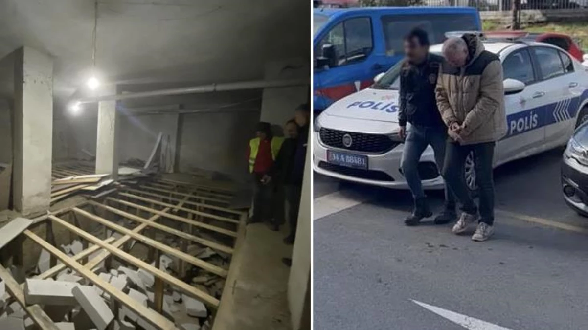 İstanbul\'da zemine 1.5 metrelik kaçak kat inmişti! Gözaltına alınan şahıstan pes dedirten savunma
