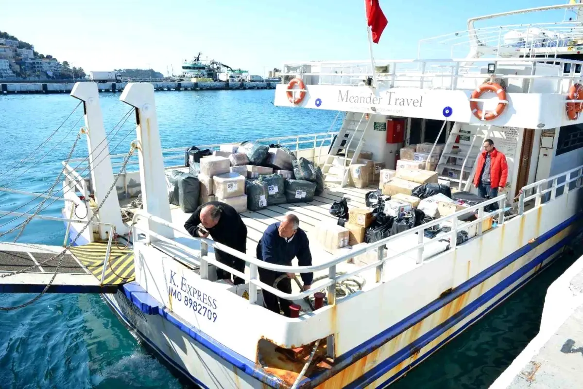 Sisam\'dan depremzedelere yardım eli