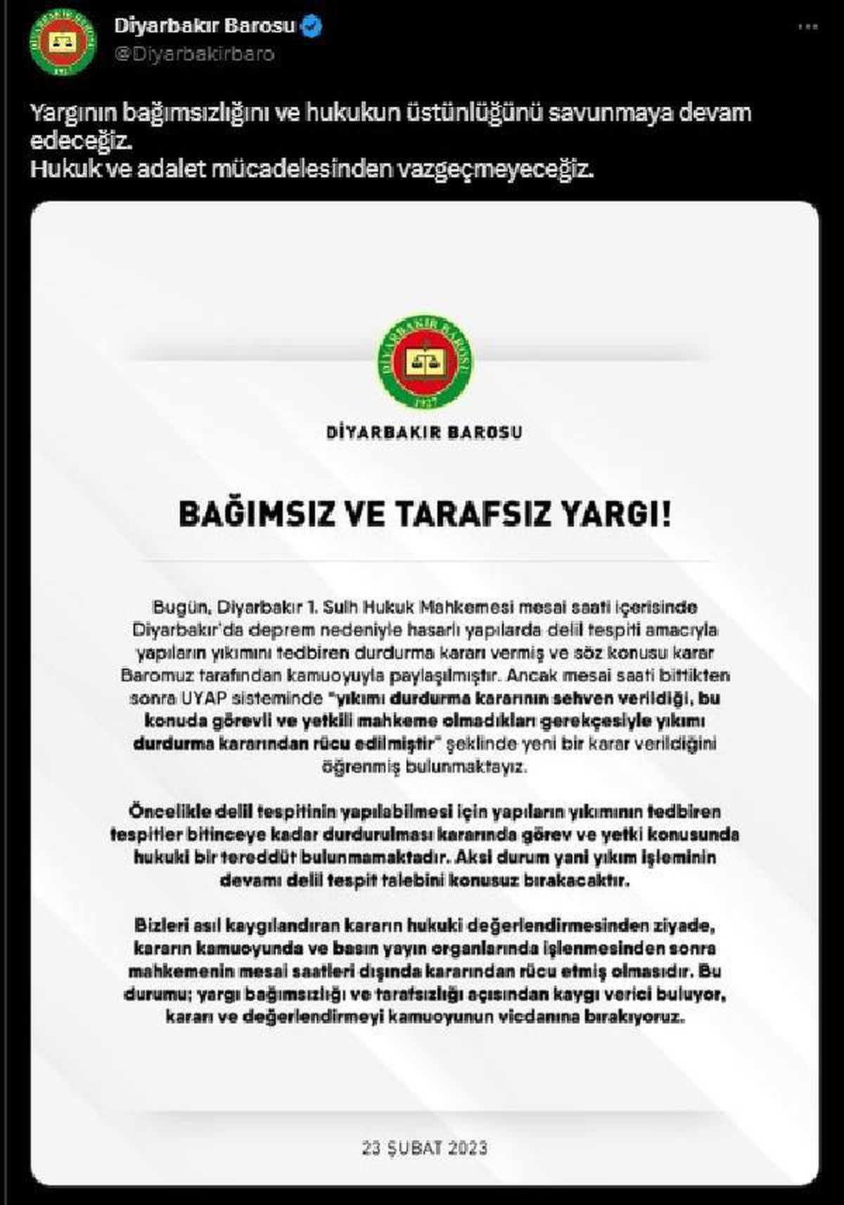 Diyarbakır\'da hasarlı yapıların yıkım işlemlerinin durdurulmasına karar verildi (2)