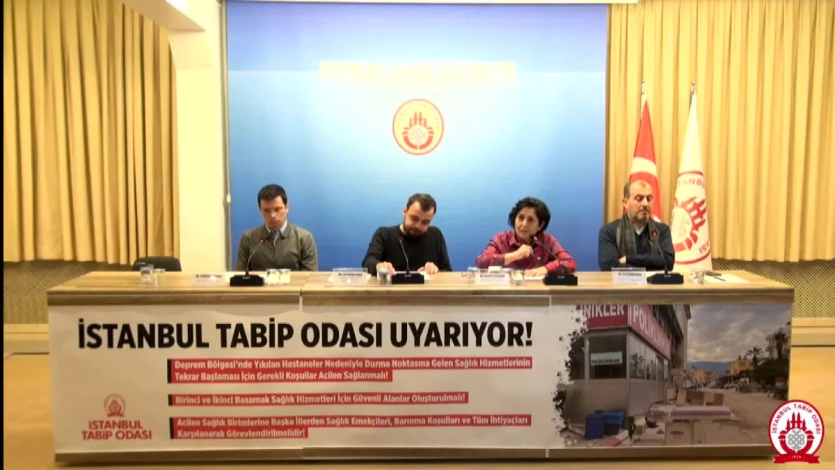 İstanbul Tabip Odası: "Enkaz Altında Kalıp Ölenlerin Sesini Duymadınız Bari Şimdi Bizim Sesimizi Duyun"