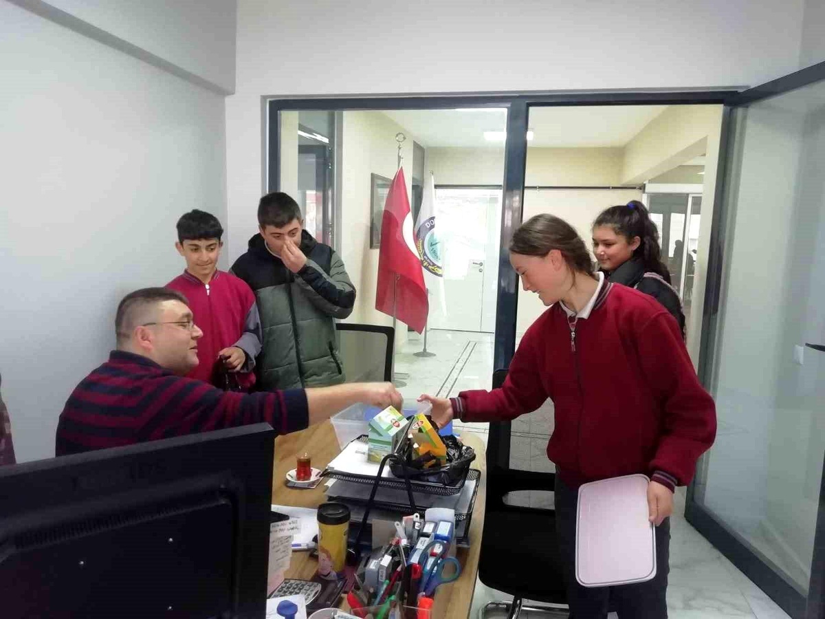 Ortaokul öğrencilerinden anlamlı çalışma