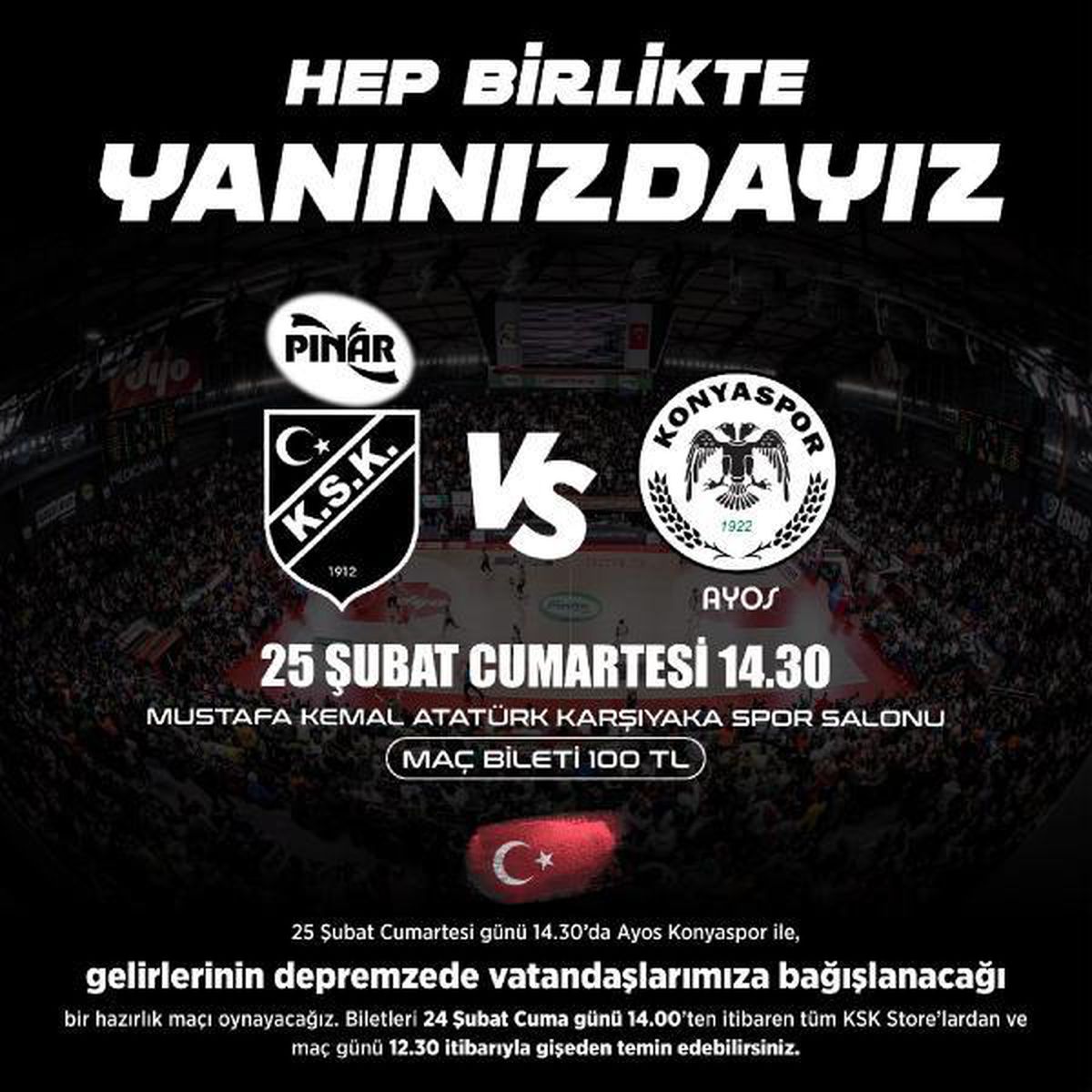 Pınar Karşıyaka\'da hasılat depremzedelere