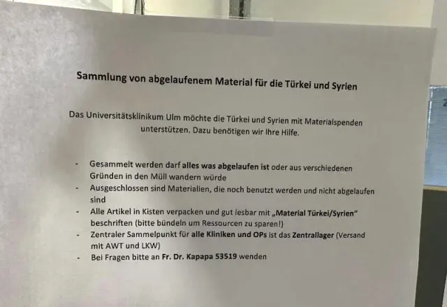 Almanya'daki hastaneden skandal çağrı: Son kullanma tarihi geçmiş ürünleri depremzedelere gönderin