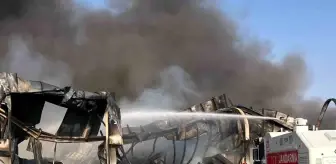 Cizre'de 6 saattir devam eden yangına TOMA'lar da müdahale ediyor