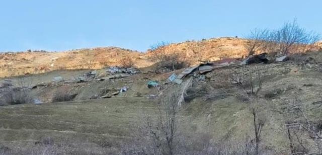 Deprem bölgesi Malatya'da, heyelan bir mezrayı yuttu