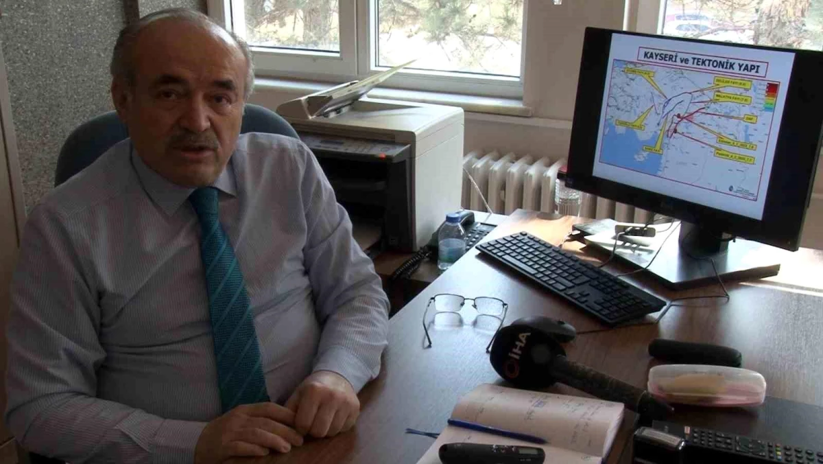 Jeoloji Mühendisi Evsen: "Kayseri\'deki küçük ölçekli depremlerden korkmamak gerek"