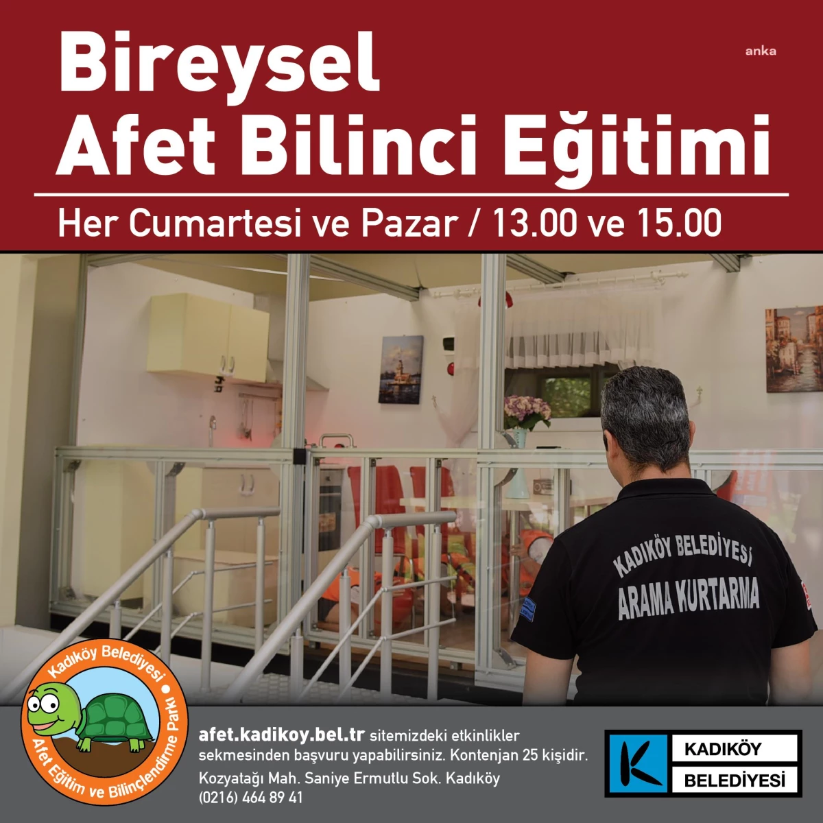 Kadıköy\'de bireysel afet bilinci eğitimleri başlıyor