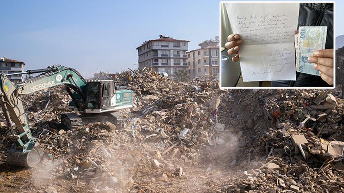 Malatya'da kaldıkları okulun eşyalarını kullanan sağlıkçıların bıraktığı not ve para duygulandırdı