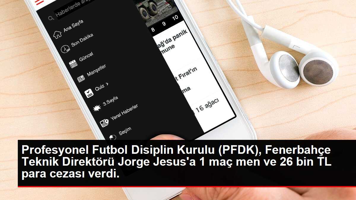 PFDK'dan Jorge Jesus'a 1 maç men cezası