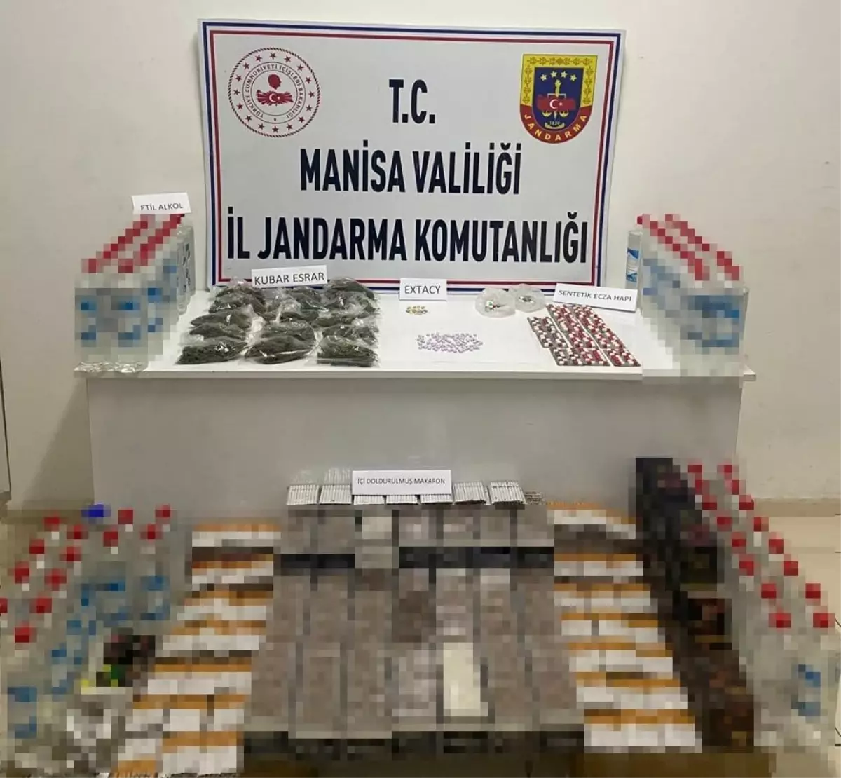 Tekel bayisine uyuşturucu baskını