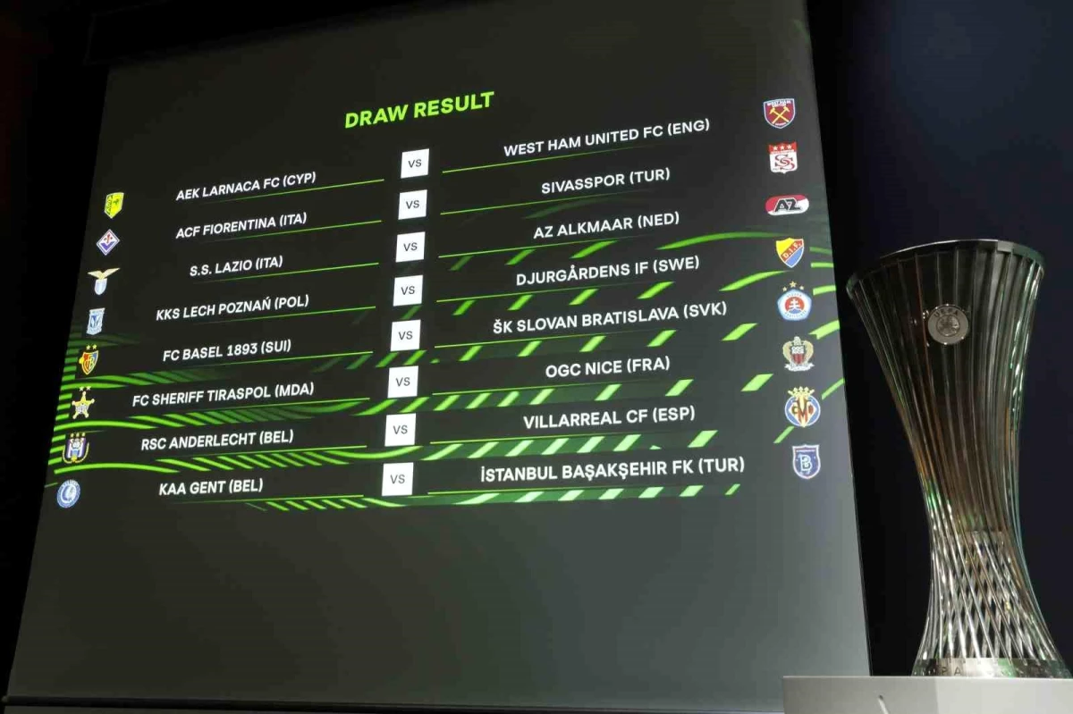 UEFA Avrupa Konferans Ligi\'nde Başakşehir ve Sivasspor\'un rakipleri belli oldu