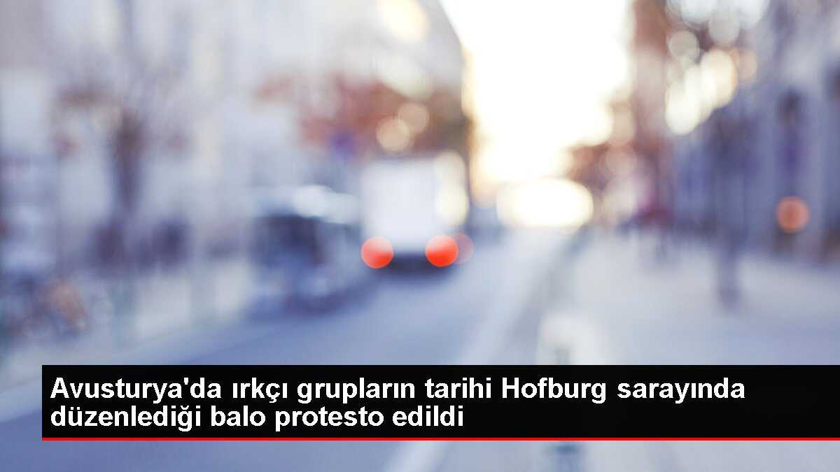 Avusturya'da ırkçı grupların tarihi Hofburg sarayında düzenlediği balo protesto edildi