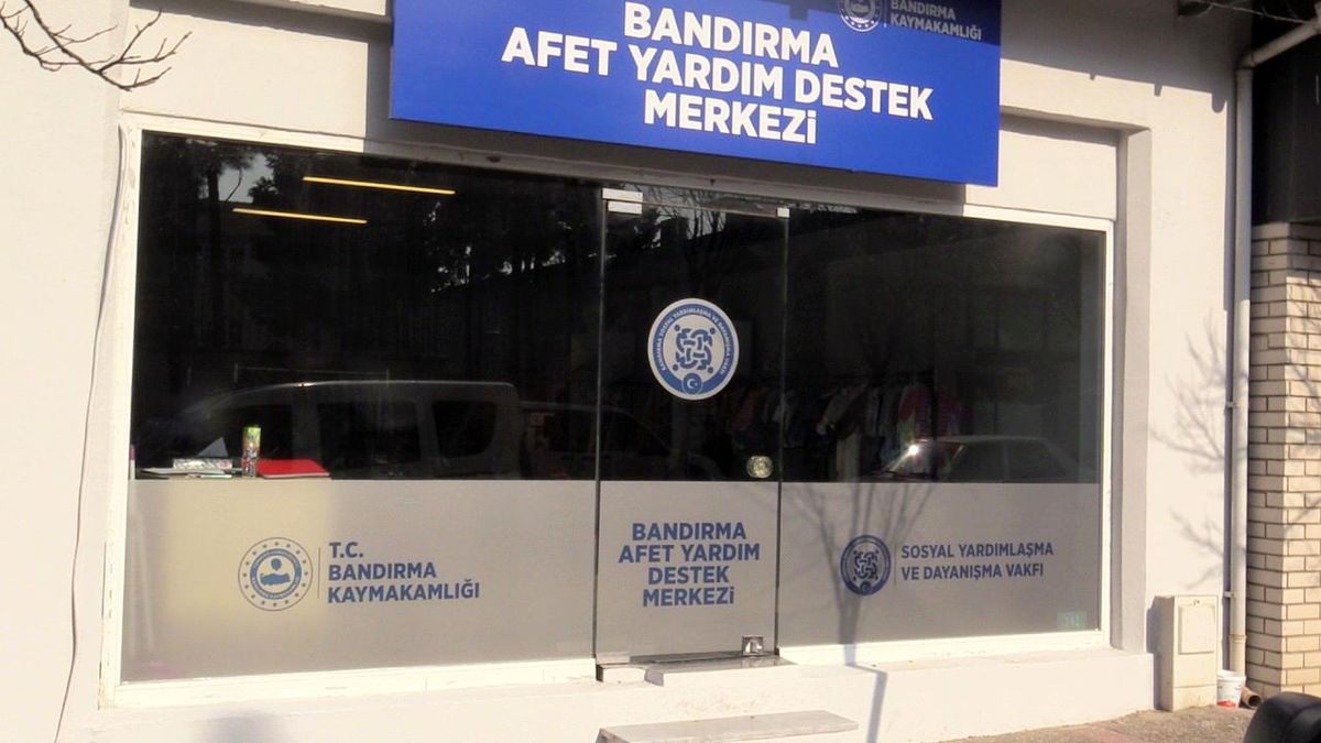 Bandırma\'da afet yardım destek merkezi faaliyete geçti
