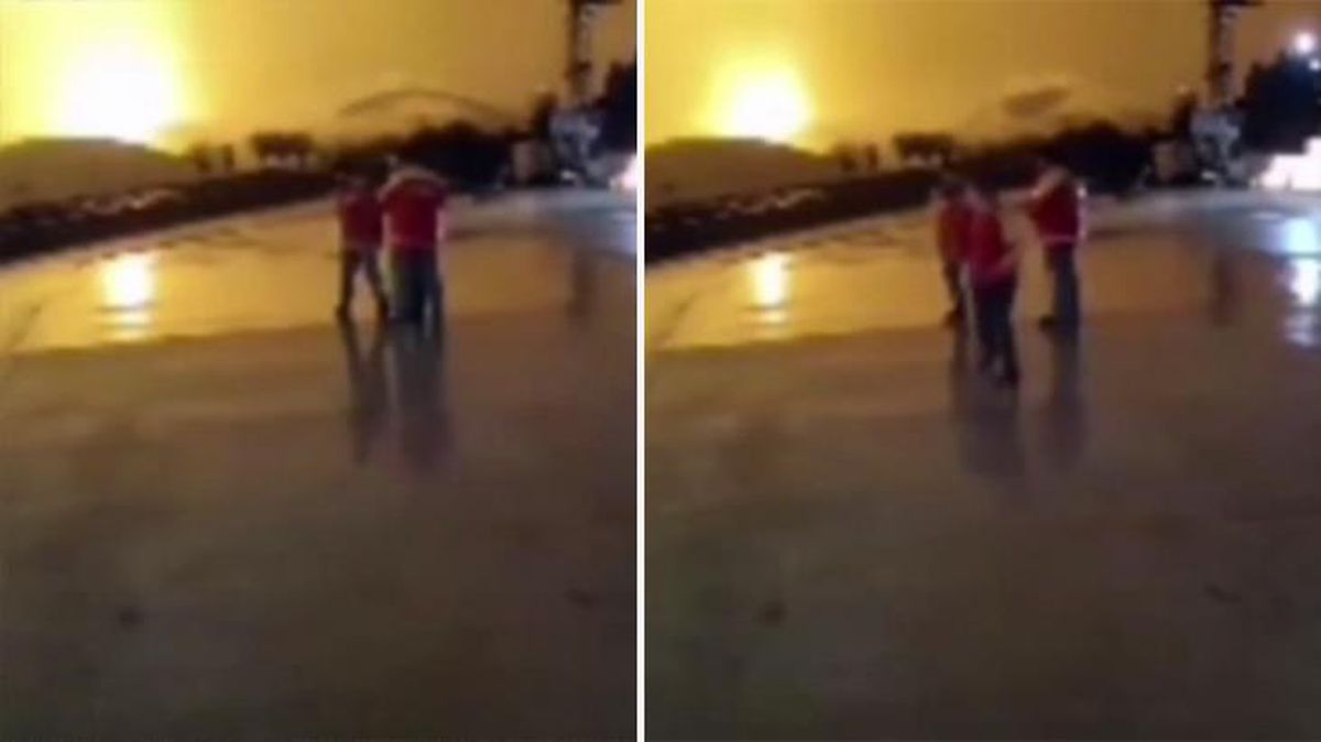 7.7'lik depremden yeni görüntüler! Felaket anında gece gündüze döndü