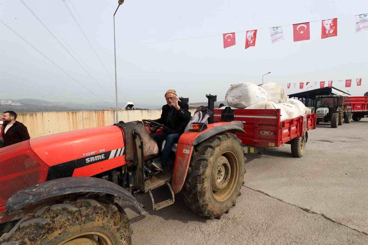 İzmitli çiftçiler dayanışmanın en güzel örneğini sergiledi