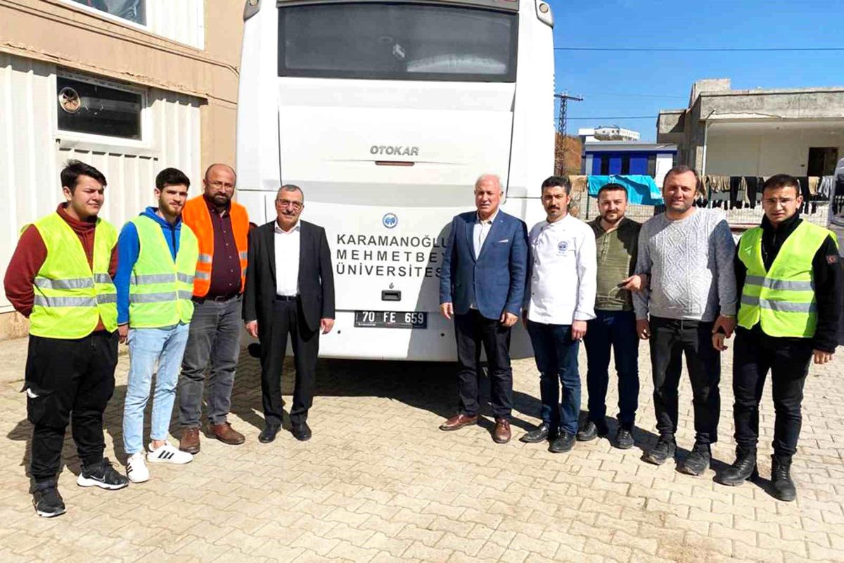 KMÜ deprem bölgesinde aşevi kurdu