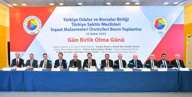 TOBB Başkanı Hisarcıklıoğlu: 'Deprem bölgesinde yapılacak konutlarda inşaat malzemeleri için fiyat sabitlenecek' TOBB Başkanı Hisarcıklıoğlu: 'Deprem bölgesinde yapılacak konutlarda inşaat malzemeleri için fiyat sabitlenecek'