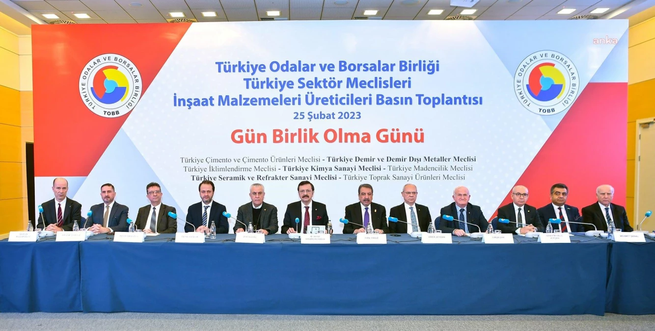TOBB Başkanı Hisarcıklıoğlu: "Girdi Maliyetlerinde Artış Olmadığı Sürece Depremden Etkilenen 11 İlde İnşaat Malzemeleri Ürün Fiyatları Sabitleniyor"