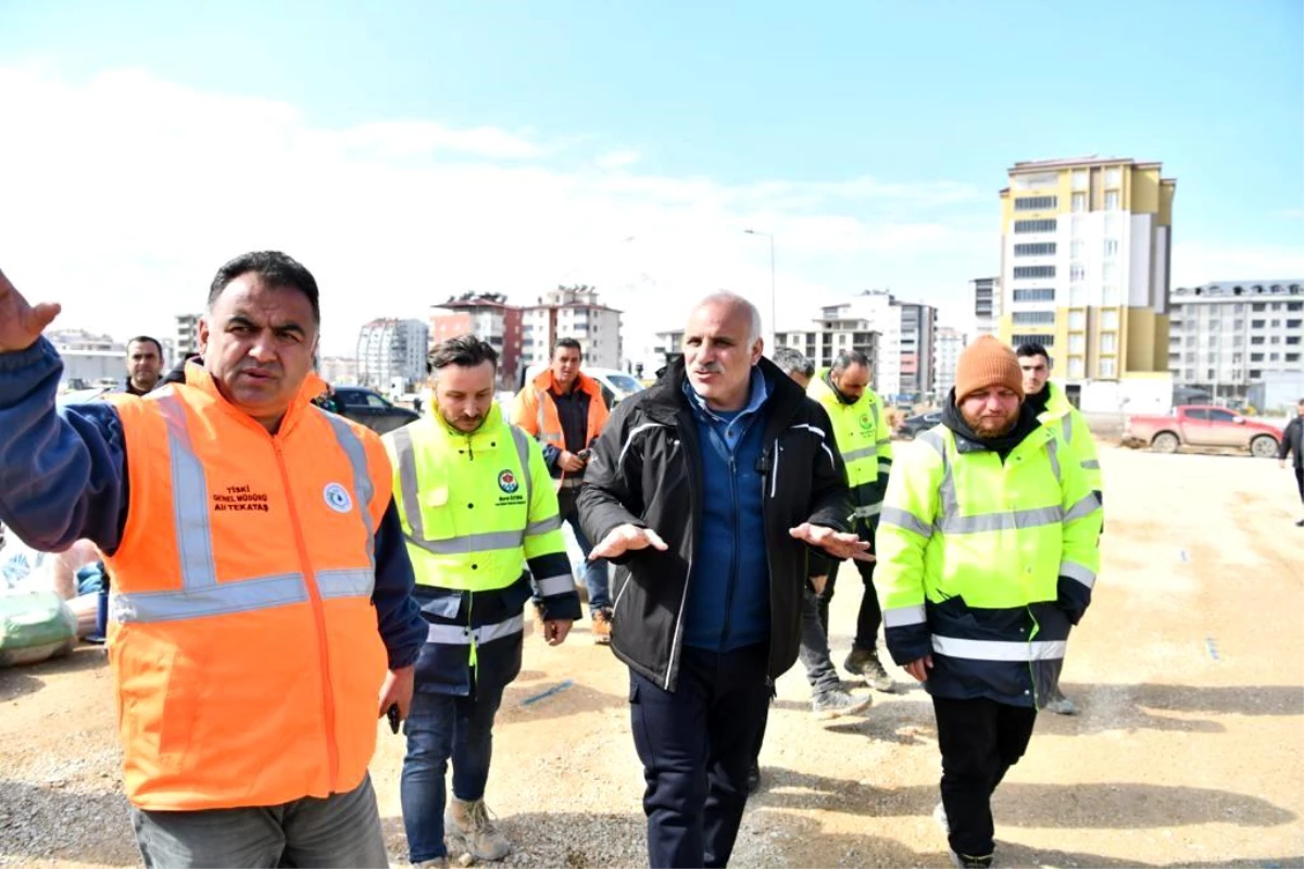 Trabzon Büyükşehir Belediyesi Elbistan\'da yaraları sarmak için çalışma yürütüyor