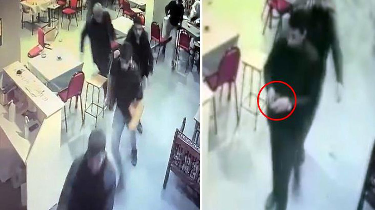 Başı dönen adam deprem oluyor sandı, kıraathaneyi birbirine kattı! Anbean kamerada