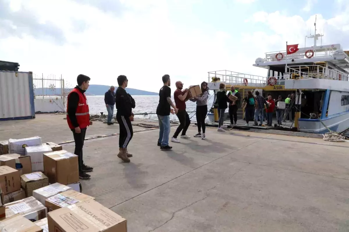 Yunanistan\'dan Bodrum\'a Depremzedeler İçin Dayanışma Zinciri