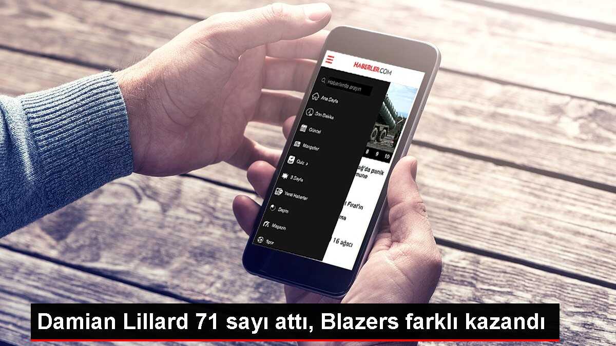 Damian Lillard 71 sayı attı, Blazers farklı kazandı