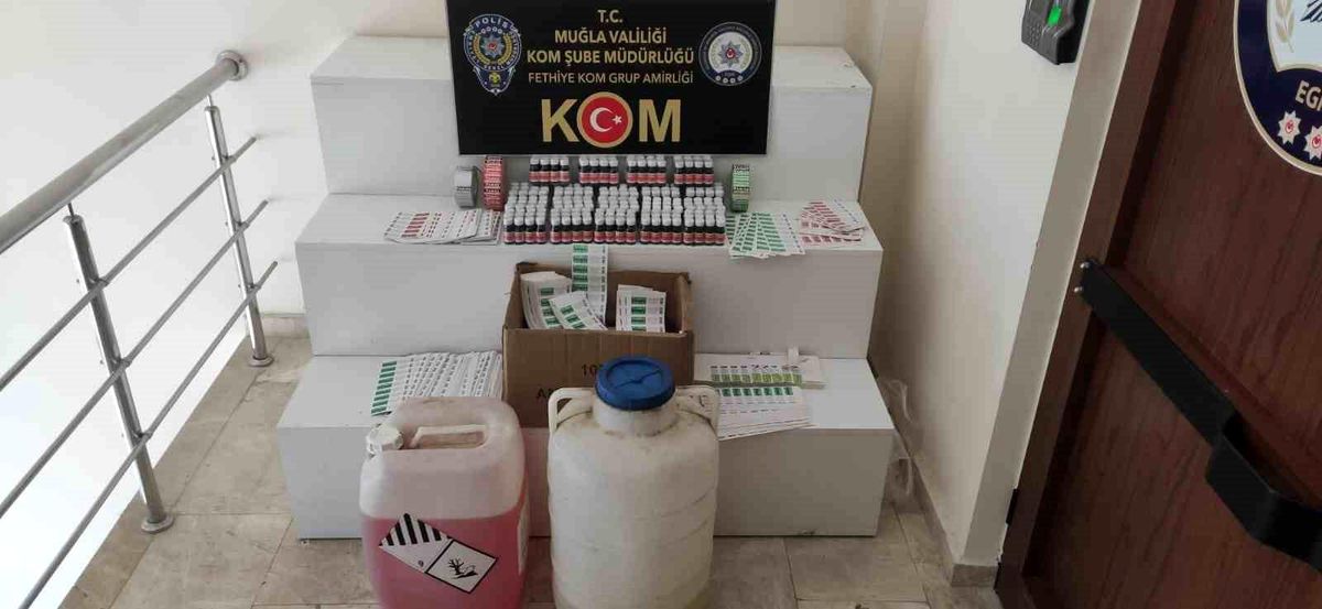 Fethiye'de sahte krem üreten kişi yakalandı