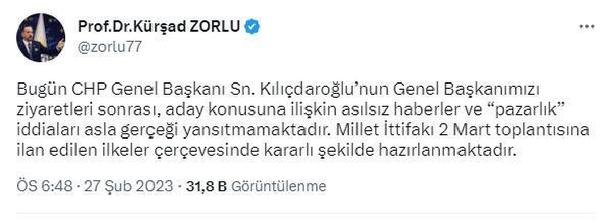İYİ Parti\'den cumhurbaşkanı adaylığında \'pazarlık\' iddialarına açıklama