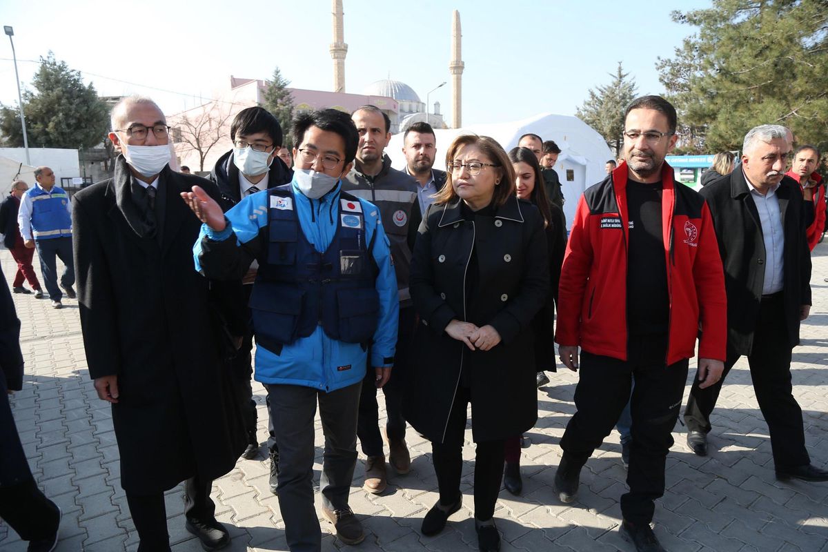 Japonya en büyük sahra hastanesini Gaziantep'te kurdu