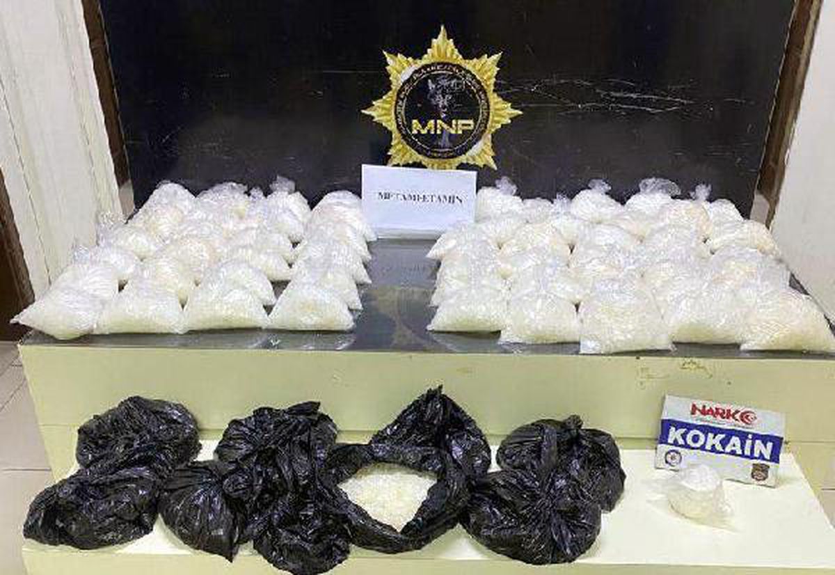 Mersin'de 43,8 kilo metamfetamin ele geçirildi