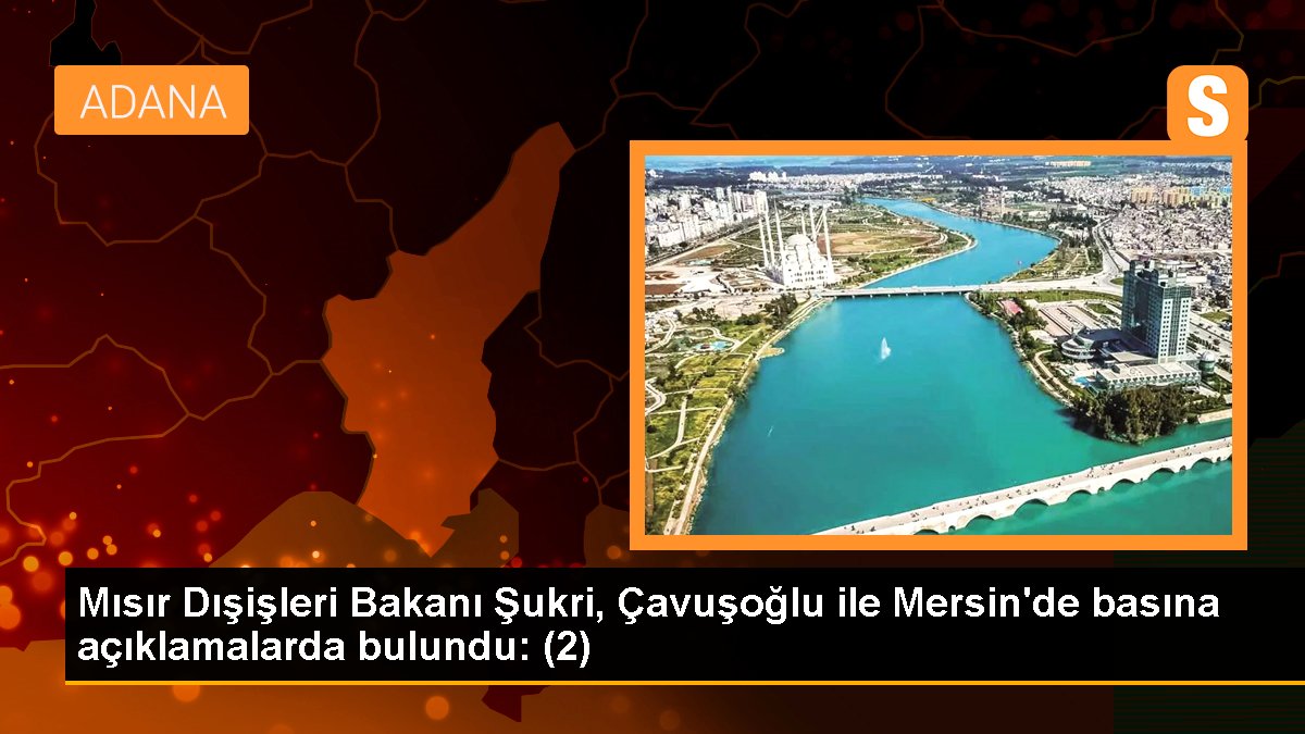 Mısır Dışişleri Bakanı Şukri, Çavuşoğlu ile Mersin\'de basına açıklamalarda bulundu: (2)