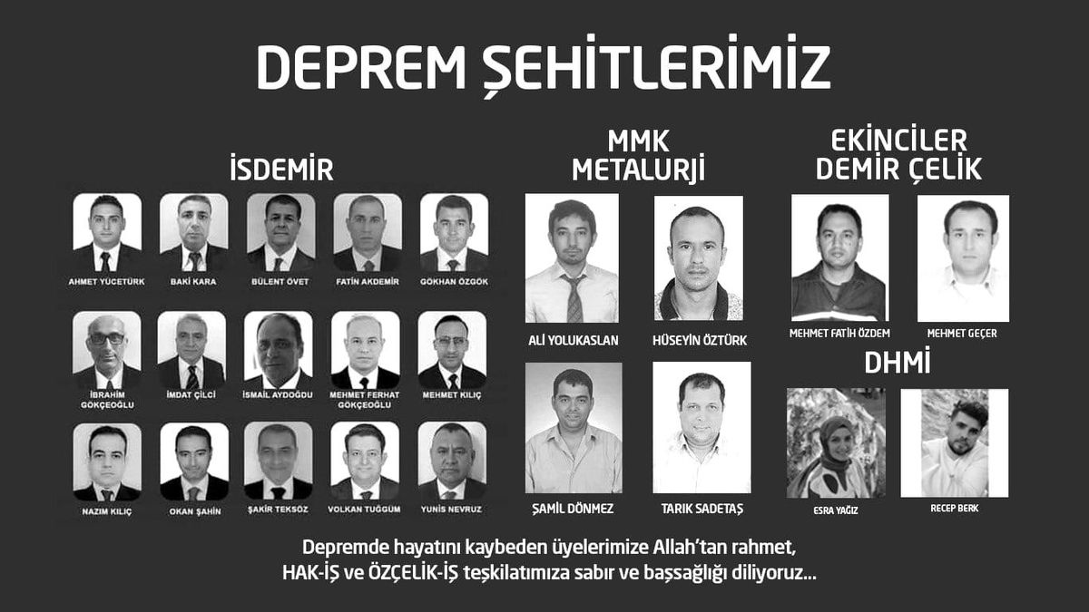 Başkan Değirmenci: "Deprem şehidi üyelerimiz, yakınları ve vatandaşlar için mevlit okutacağız"