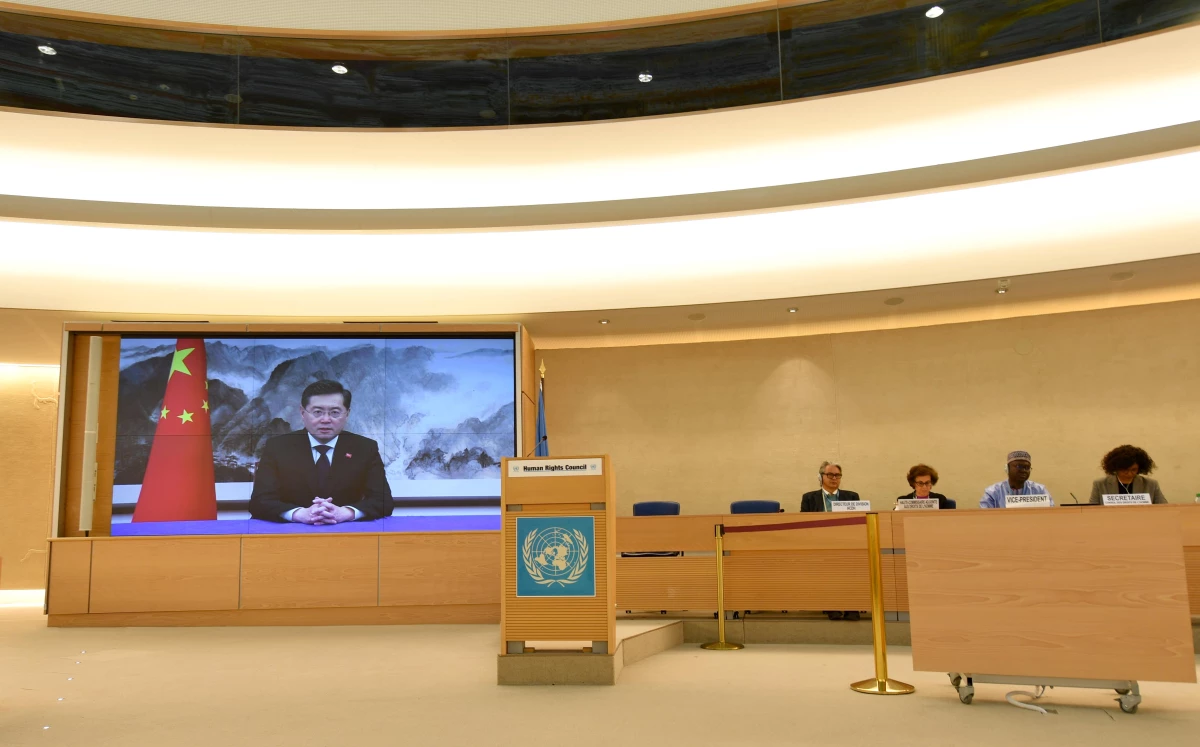 Çin Dışişleri Bakanı, BM İnsan Hakları Konseyi\'nde Konuştu