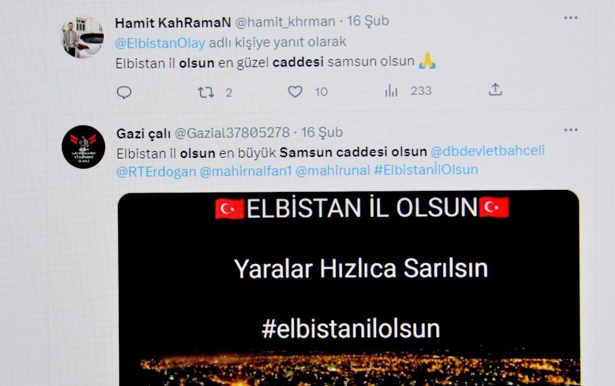 Elbistanlıların talebi: "Elbistan il, caddenin adı \'Samsun\' olsun"