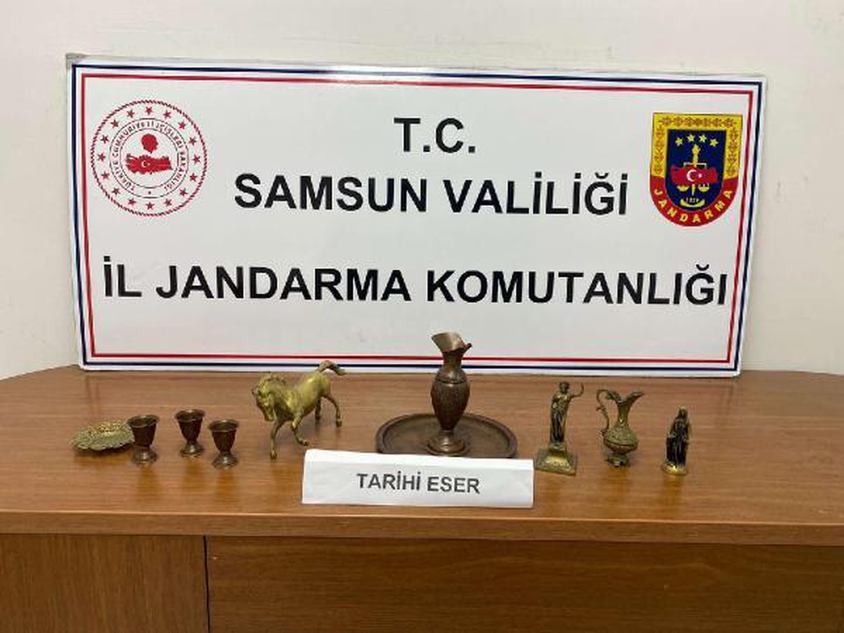 Samsun\'da tarihi eser operasyonu: 1 gözaltı