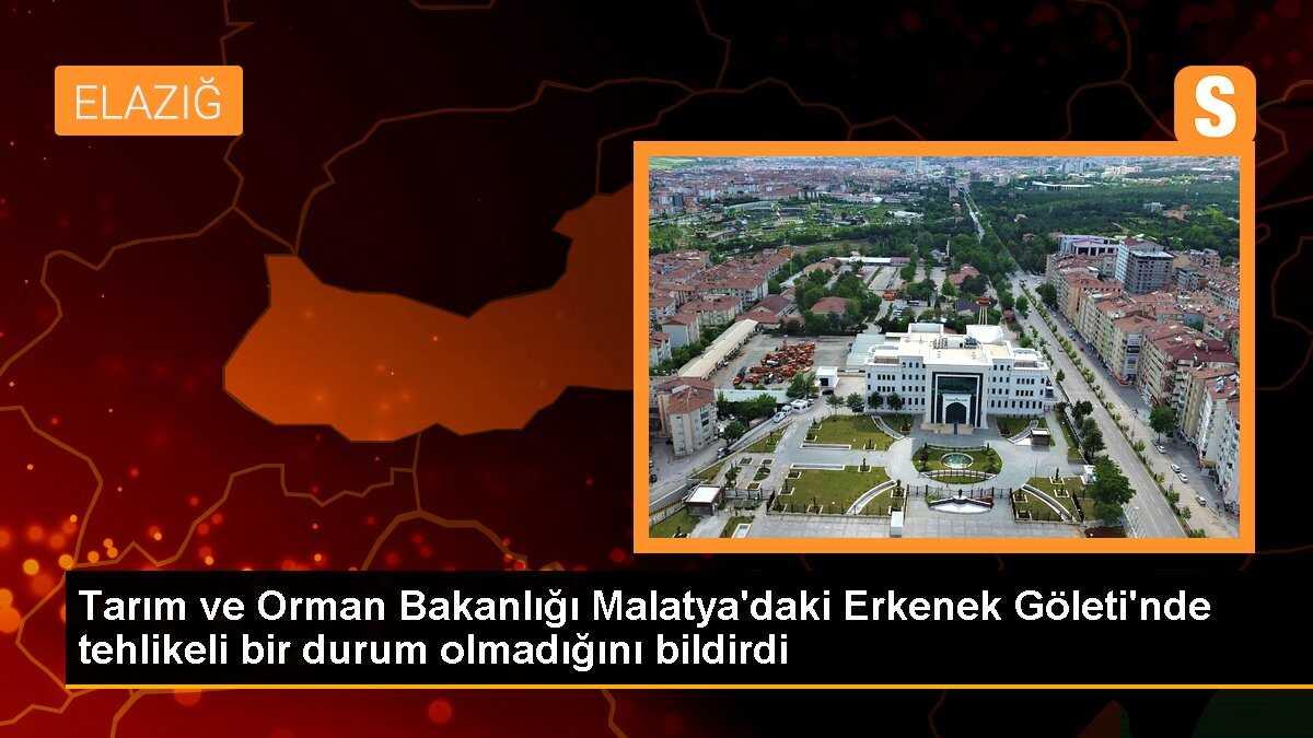 Bakanlık: Erkenek Göleti\'nde tehlike arz edecek sorun yok