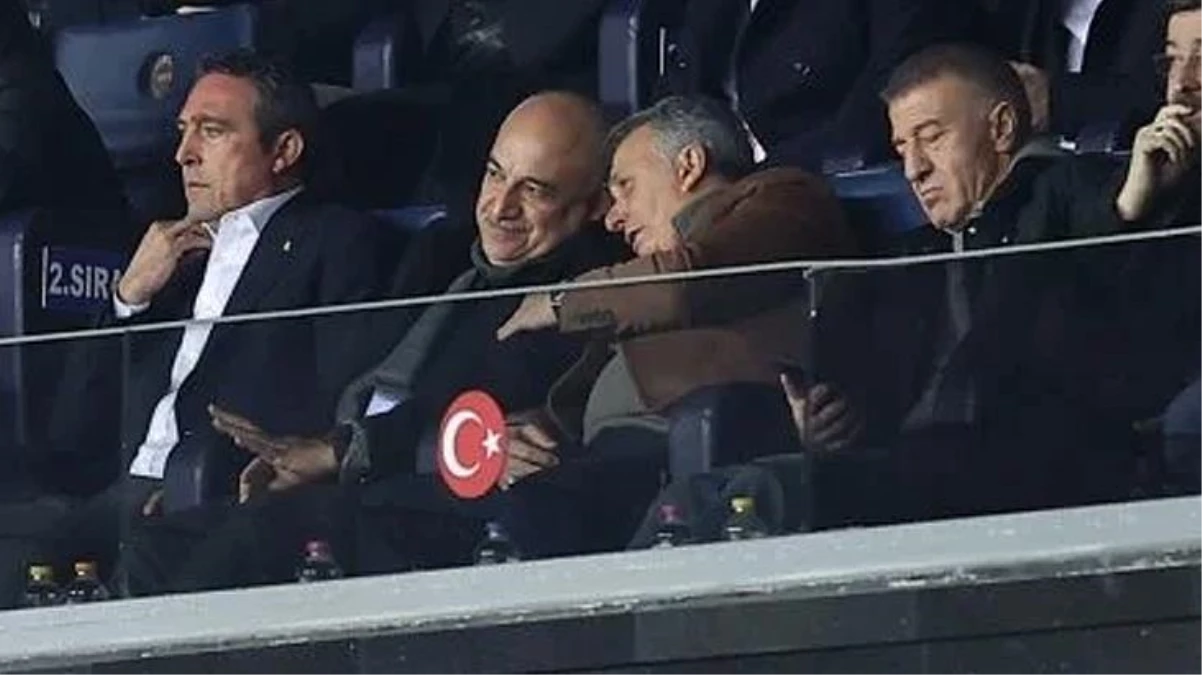 Ahmet Ağaoğlu, "Hükümet istifa" sloganları sonrası kulüp başkanlarının stadı terk ettiği iddiasını yalanladı