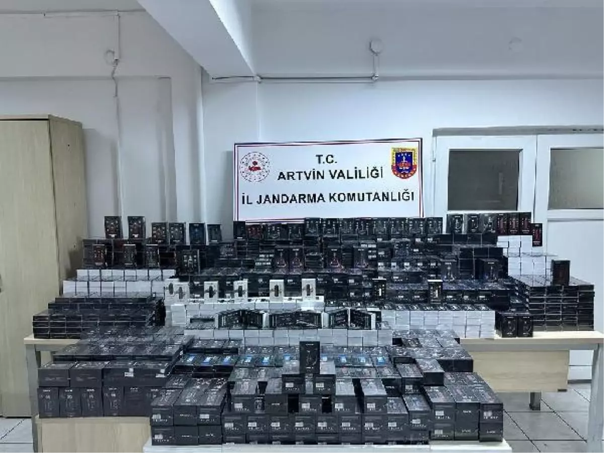 Artvin'de 3 milyon 749 bin TL'lik elektronik sigara ele geçirildi; 2 gözaltı