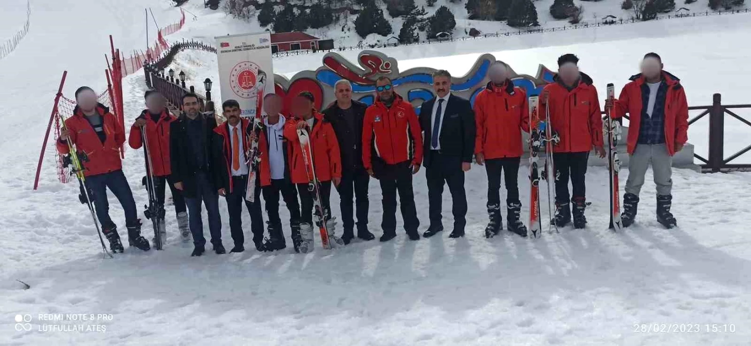 Erzincan\'da yükümlülere yönelik kayak etkinliği düzenlendi