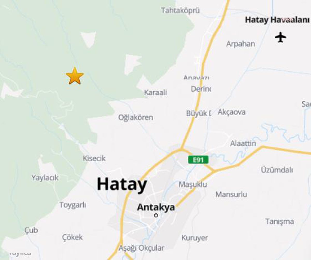 Hatay\'da 4.4 Büyüklüğünde Deprem Oldu